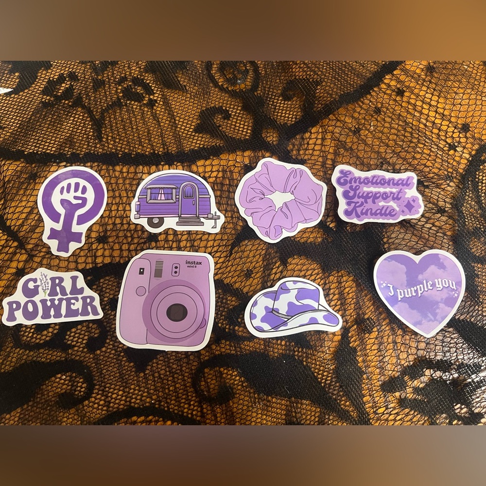 3 for $12 Purple Sticker Set